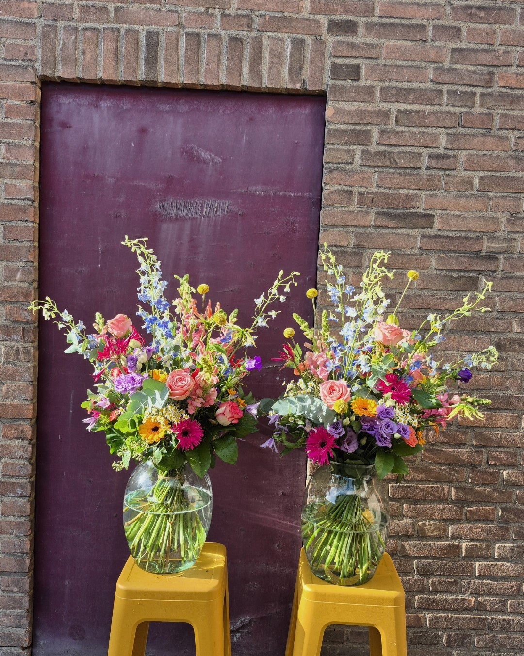 Boeket zomer in de vaas